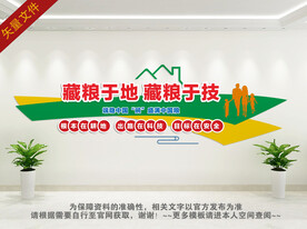 粮食局文化墙