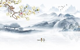 高清 新中式背景墙 TIF分层