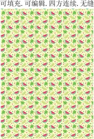 热带植物 水果西瓜图案 