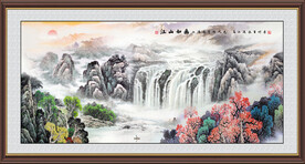 江山如画旭日东升