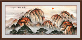 泰山日出五岳独尊