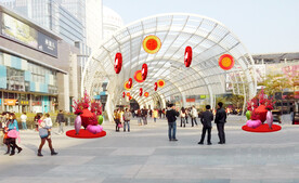 商业广场装饰大摆件镂空装饰雕塑