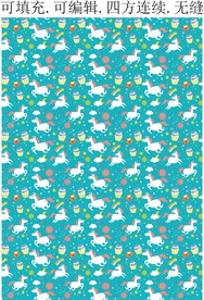 卡通图案 趣味小马