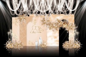 香槟色婚礼效果图