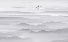 山水水墨画风景图