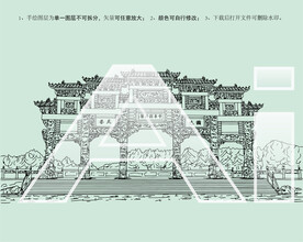 中华牡丹园牌坊