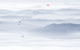 水墨山水装饰画