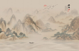 新中式禅意山水画