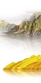 简约 高档山水玄关 TiF分层