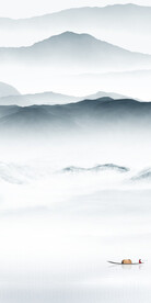 现代 新品玄关山水 TiF分层