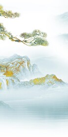 爆款 新款山水玄关 TiF分层