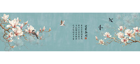 鸟语花香花鸟国画装饰画