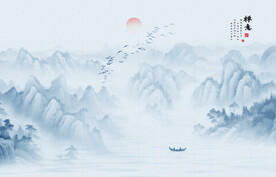 中国风水墨山水画