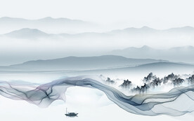 现代 高档意境山水 TIF分层