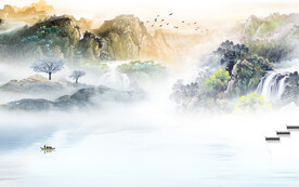 人气 最新清晰山水 TIF分层