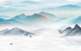 中式 极简高端山水 TiF分层