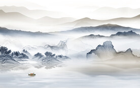 高档 极简高端山水 TiF分层