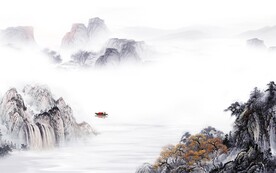 高档 中式轻奢山水 TiF分层