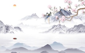 新款 中式轻奢山水 TiF分层