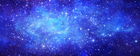 巨幅蓝色星空背景