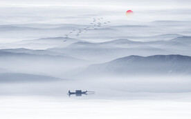 水墨江南山水水墨画装饰画