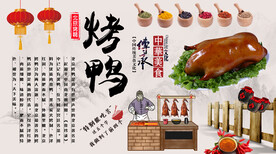 烤鸭背景墙