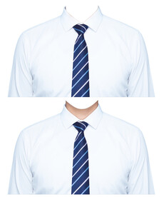 男证件照白衬衫衣服素材