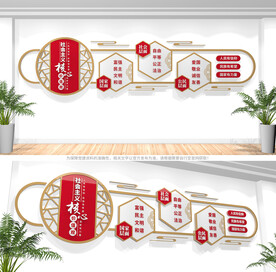 社会主义核心价值观文化墙