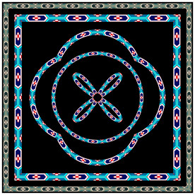 图案画笔敦煌壁画边饰花边