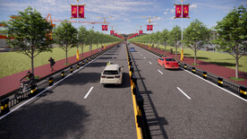 双向四车道 工业区