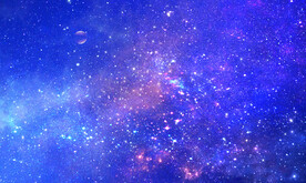 蓝色星空软膜天花背景墙