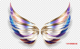 酷炫动漫卡通羽毛翅膀