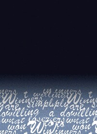 渐变字母牛仔纹