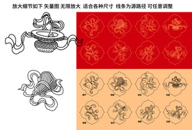 佛八宝纹 万事如意框