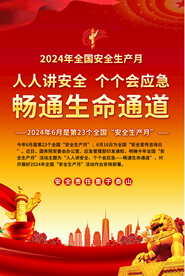安全生产月海报