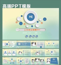 清爽创意个人竞聘项目汇报PPT