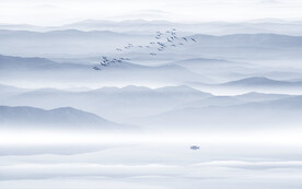 意境山水水墨画