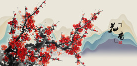 梅花国画梅花