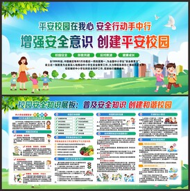 校园安全展板