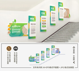 学校楼梯文化墙