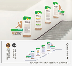 学校楼梯文化墙