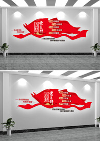 五好党员标准党建文化墙