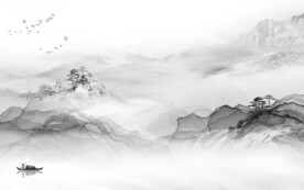 奢雅 中式灰色山水 TiF分层