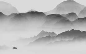 人气 新品灰色山水 TIF分层