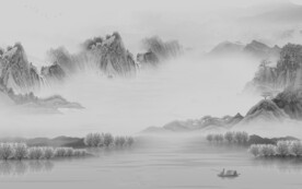 奢雅 新款灰色山水 TiF分层