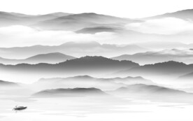 简约 灰色新品山水 TiF分层