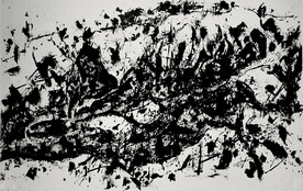 黑白抽象硬包壁画