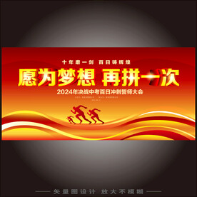 高考冲刺放飞梦想背景