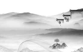 奢雅 中式灰色山水 TiF分层