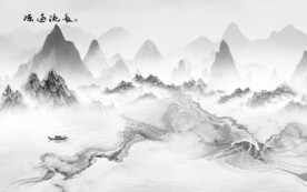 高雅 最新灰色山水 TiF分层